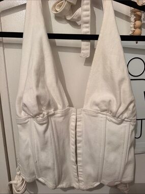 Windsor White Girls' Halter One-Piece